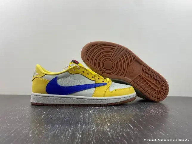 Official Maikesneakers x Jordan Low Canary OG Travis Air DZ4137-700 1 Scott 0404